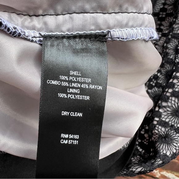 JESSICA HOWARD sleeveless shift dress black modern lace 16W knee length - Picture 8 of 12